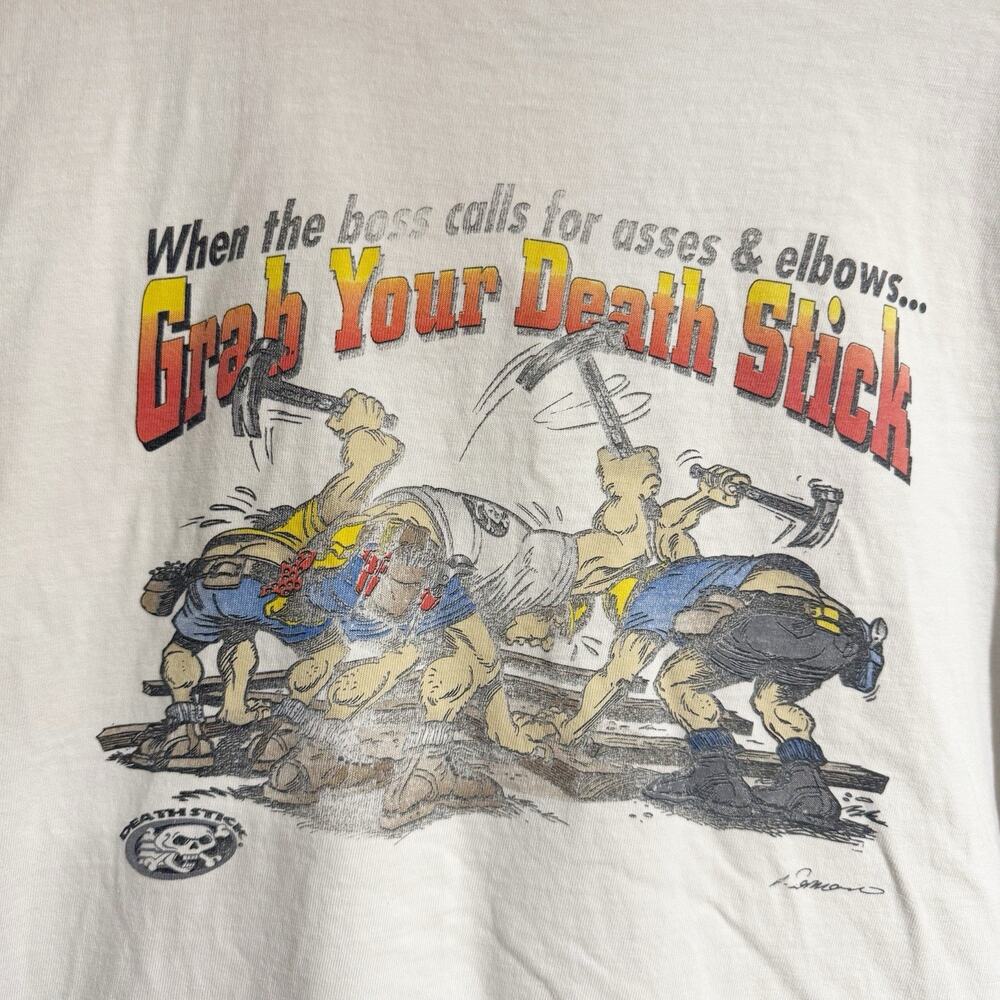 DEAD ON TOOLS DEATH STICK T-SHIRT 2XL “Grab Your Death Stick”